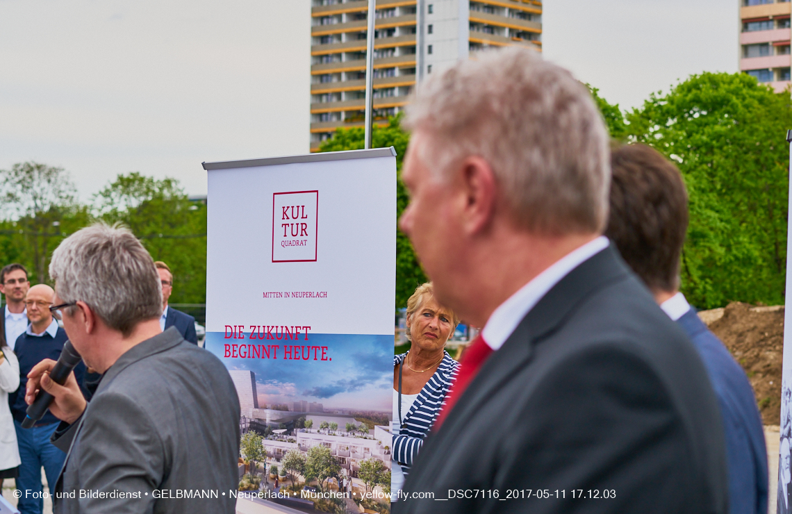 11. Mai 2017 - Grundsteinlegung für die LOGE und dem Kulturquadrat in Neuperlach